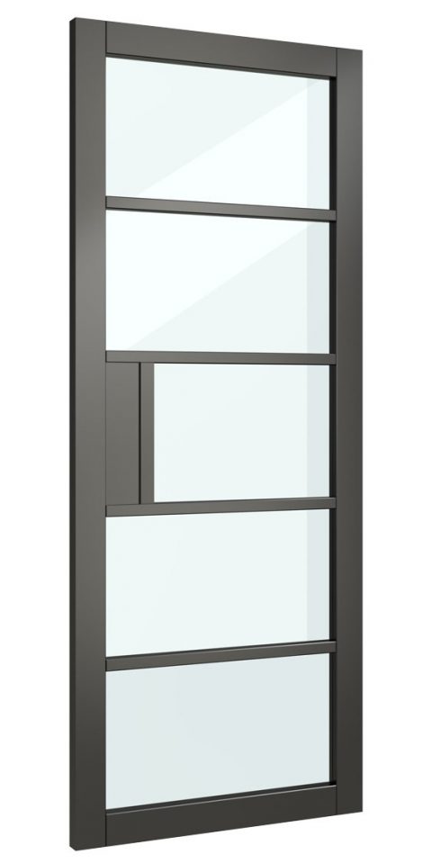 NM31G Urban Collection Glazed Black Door
