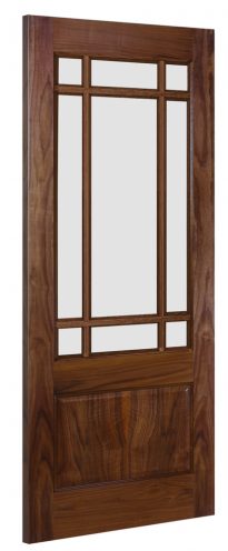 NM9G Unglazed Walnut Unglazed Door
