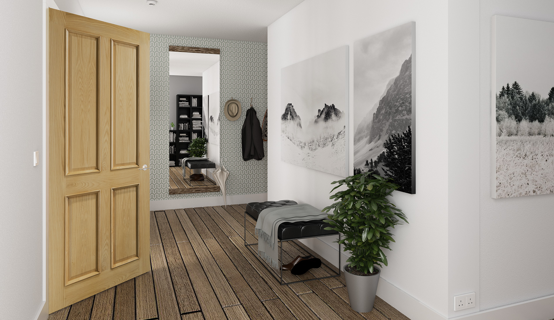 Deanta VR1 Oak Door - Image 2